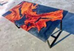 Luxe 4 Seater Dining Table - Epoxy Resin & Wood