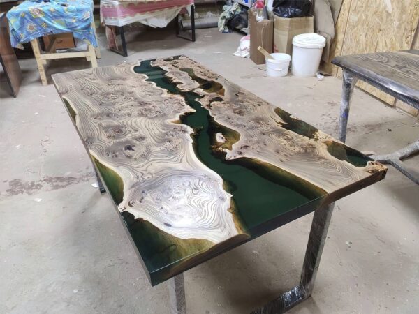 Wooden Dining Table - Epoxy Resin