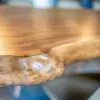 8 Seater Live Edge Dining Table - Epoxy Resin and Wood