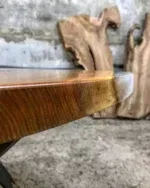 Living Room Coffee Table - Epoxy Resin & Wood