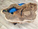 Coffee Table (Live Edge) - Epoxy Resin and Wood