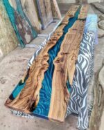 Kitchen Countertop & Island - Epoxy Resin & Wood