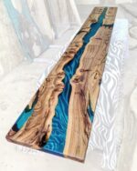 Kitchen Countertop & Island - Epoxy Resin & Wood