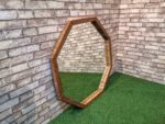 Decorative Wall Mirror - Teak Wood