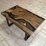 Wooden center table - Epoxy resin