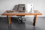 Solid Wood Office Table - Epoxy resin