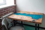 Small study room table - Epoxy resin