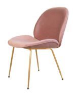 Pink Velvet Dining Chair - BlushGlam