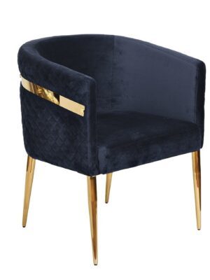 OpulentBlue Fabric Dining Chair