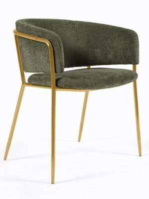 Green Velvet Dining Chair – GoldenOasis