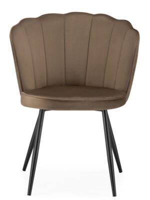Brown Fabric Dining Chair - ChromaBlend