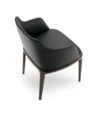 Black Fabric Dining Chair - MidnightClassic