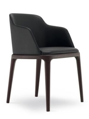 Black Fabric Dining Chair - MidnightClassic