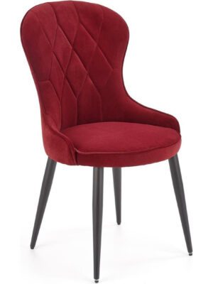 Red Upholstered Dining Chair - CrimsonNoir