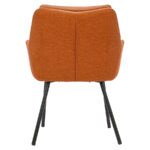 Orange Upholstered Dining Chair - UrbanoSeat