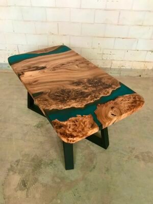 Solid Wood Centre Table - Epoxy Resin