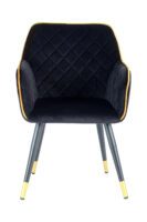 Blue Upholstered Chair With Armrest - LuxeLounge