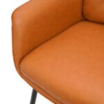 Orange Upholstered Dining Chair - UrbanoSeat