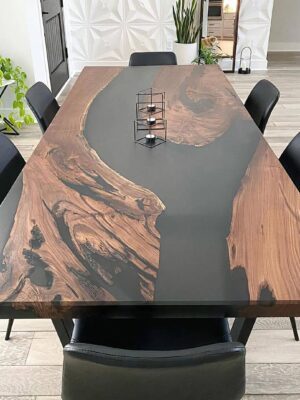 Dining Room Table For 6 -Epoxy Resin