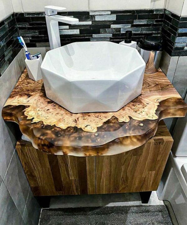 Bathroom Vanity Countertop - Epoxy resin