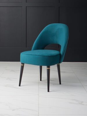 Blue Velvet Dining Chair - OceanicDine