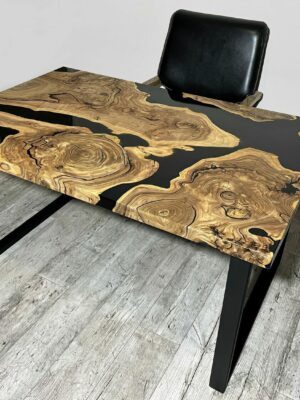 Wooden Study Table for Students -Epoxy Resin