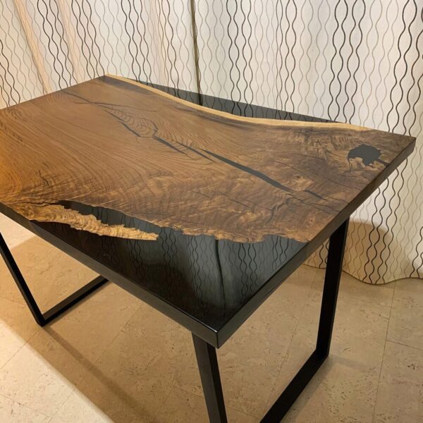Solid Wood Computer Table -Epoxy Resin