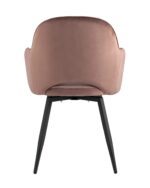 Velvet Dining Chair With Armrest - VelvetBlush