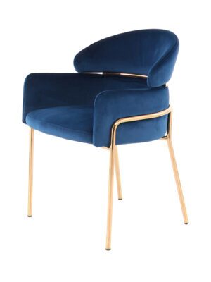 Royal Blue Upholstered Dining Chair - EnchantingIvy